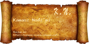Kamasz Noémi névjegykártya